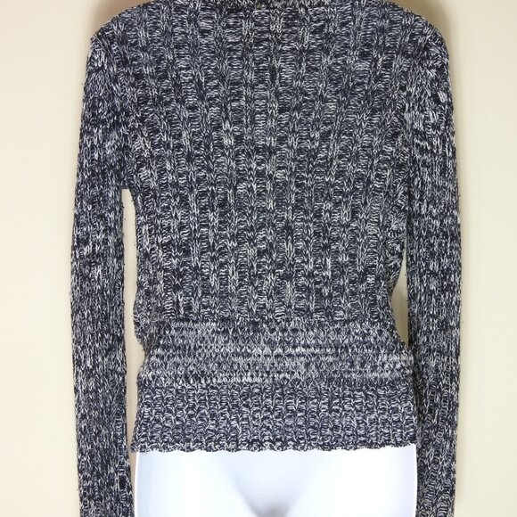 Rue 21 Women’s 3/4 Boho Dolman Sleeve Open Front Sweater Black Tan Sz Small - Picture 3 of 7